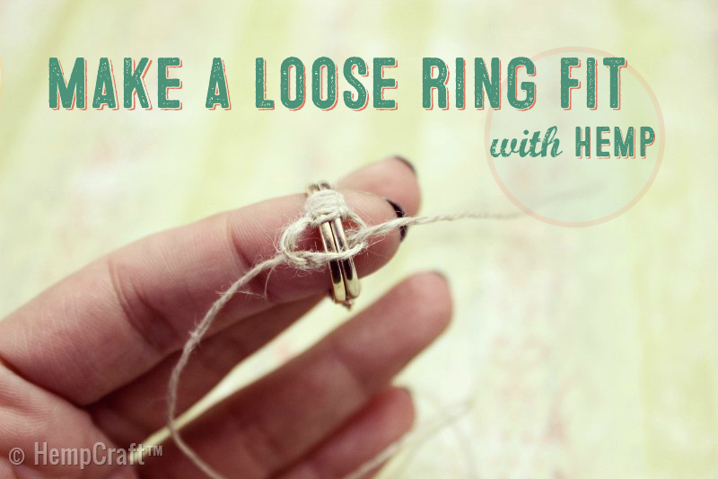 verdacht Stier Halve cirkel How to Make a Loose Ring Fit with Hemp Cord -